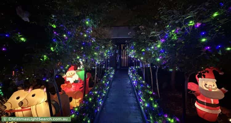 Christmas Light display at 2 Collegian Avenue, Strathmore