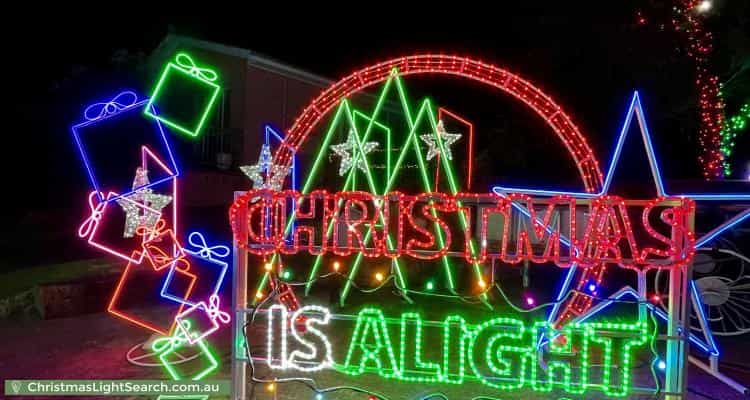 Christmas Light display at 53 Bindar Crescent, Bundanoon