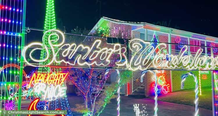 Christmas Light display at 53 Bindar Crescent, Bundanoon