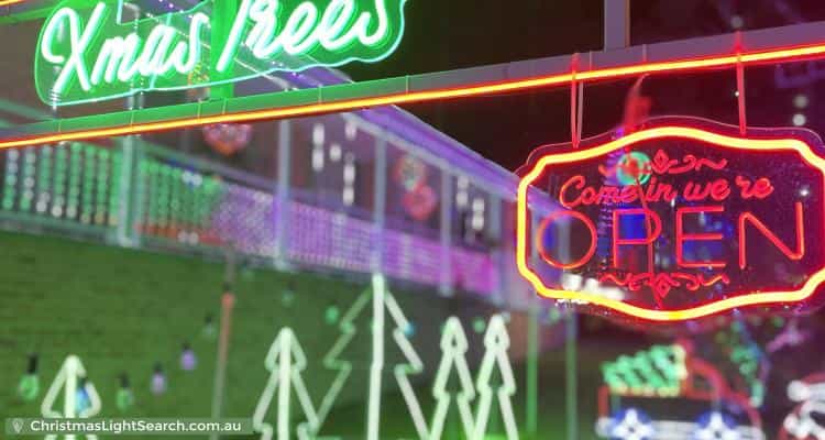 Christmas Light display at 53 Bindar Crescent, Bundanoon