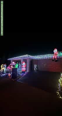 Christmas Light display at 20 Ambassador Crescent, Point Cook