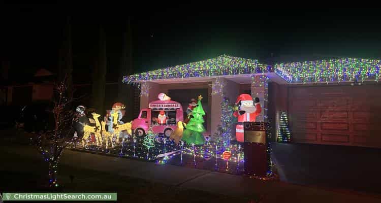 Christmas Light display at 20 Ambassador Crescent, Point Cook