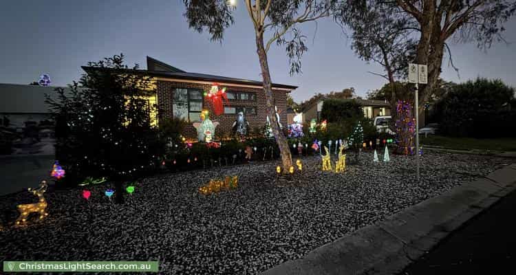 Christmas Light display at 9 Henslowe Place, Melba