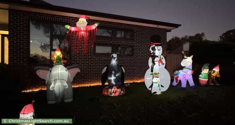 Christmas Light display at 9 Henslowe Place, Melba