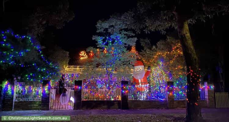 Christmas Light display at 7 High Street, Grange