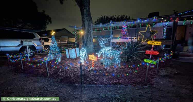 Christmas Light display at 2 Drysdale Circuit, Kambah