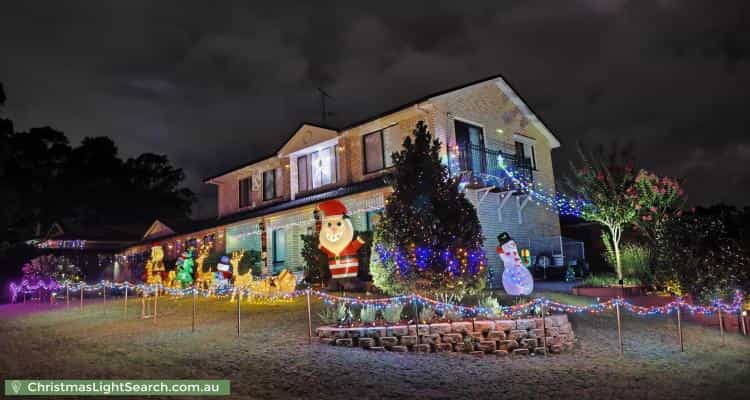 Christmas Light display at 5 The Waters, Mount Annan