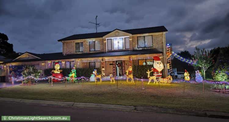 Christmas Light display at 5 The Waters, Mount Annan