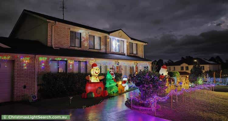 Christmas Light display at 5 The Waters, Mount Annan
