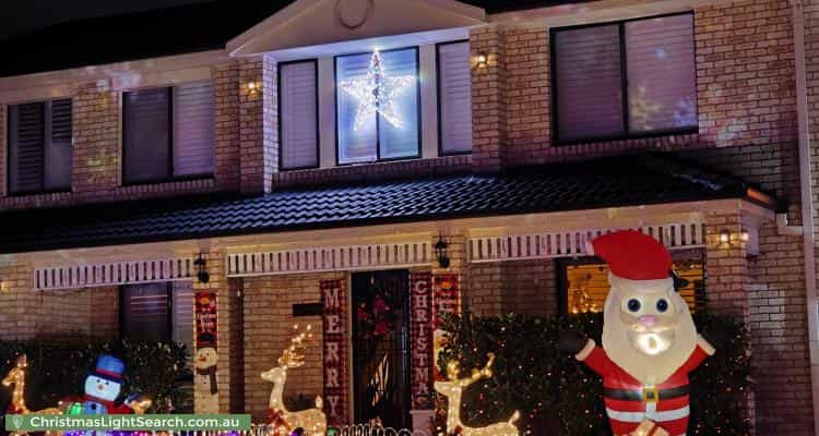 Christmas Light display at 5 The Waters, Mount Annan