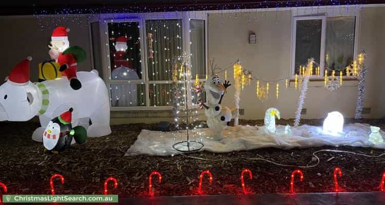 Christmas Light display at 78 Beaconsfield-Emerald Road, Emerald