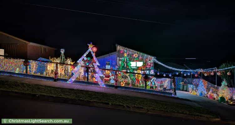 Christmas Light display at 38 Rolling Hills Road, Chirnside Park