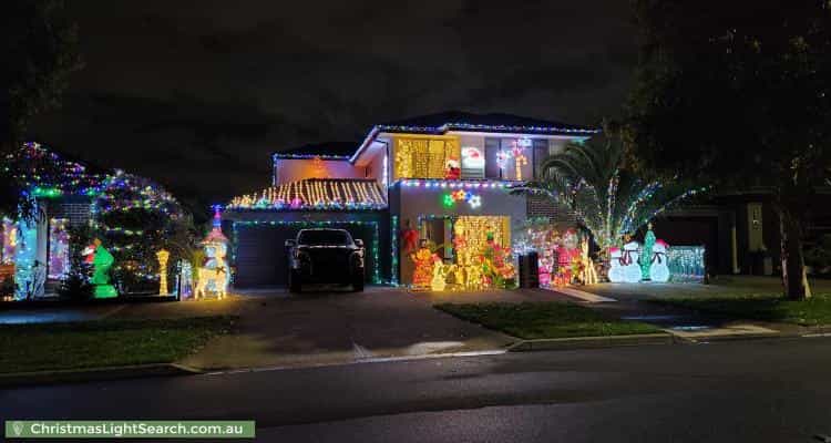Christmas Light display at 36 Whitebark Street, Wollert