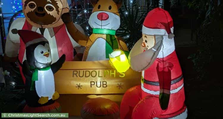 Christmas Light display at 25 Durundur Street, Woodford