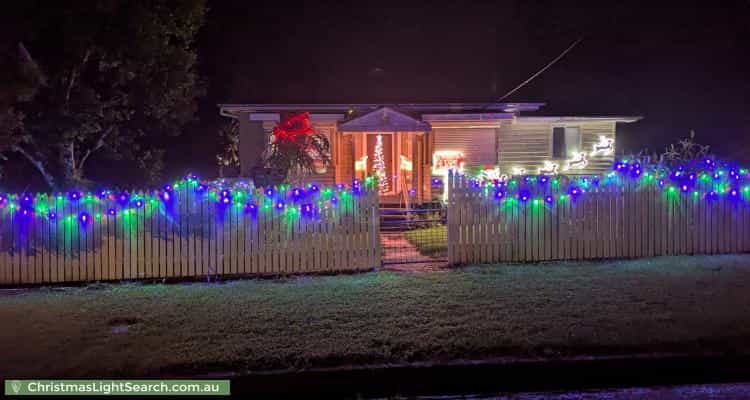 Christmas Light display at 23 Durundur Street, Woodford