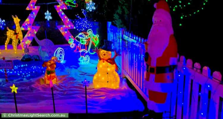 Christmas Light display at 11 Grevillea Road, Kings Park