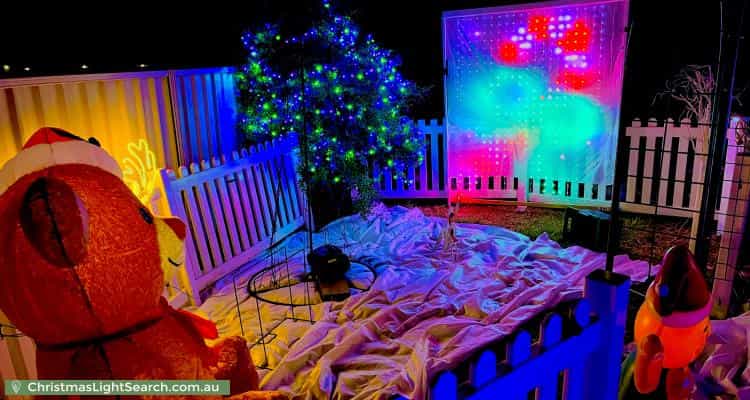 Christmas Light display at 11 Grevillea Road, Kings Park
