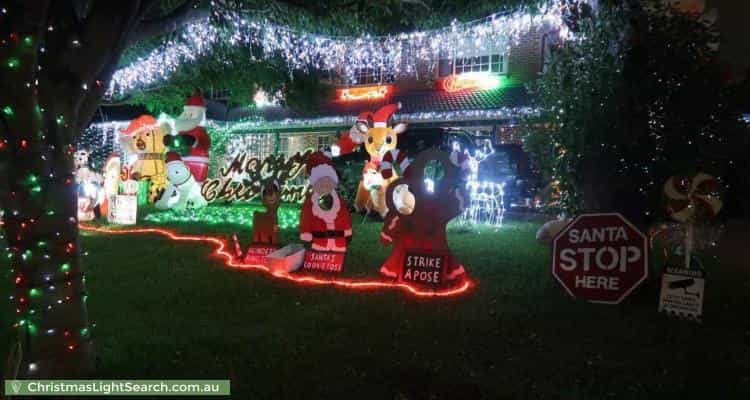 Christmas Light display at 5 Jean Street, Kingswood