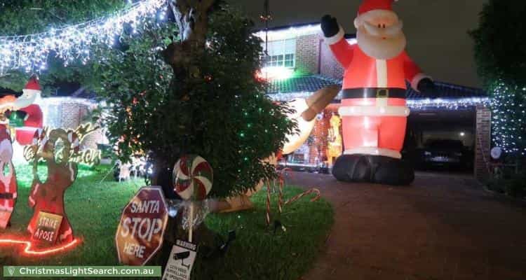 Christmas Light display at 5 Jean Street, Kingswood