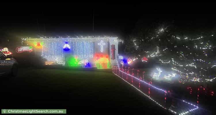 Christmas Light display at 39 Wattle Road, Jannali