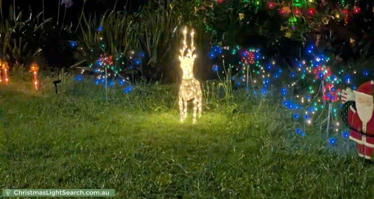 Christmas Light display at 25 Durundur Street, Woodford
