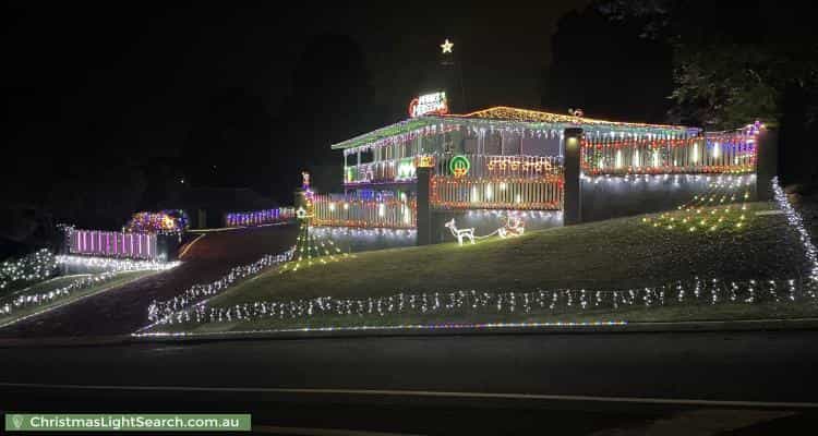 Christmas Light display at 28 Carawatha Avenue, Mount Nasura