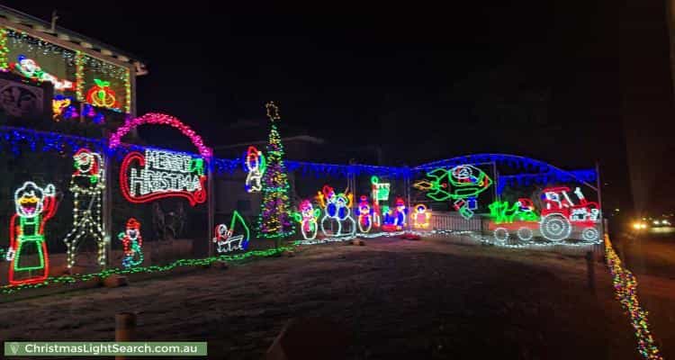 Christmas Light display at 15 Hamersley Street, Toodyay