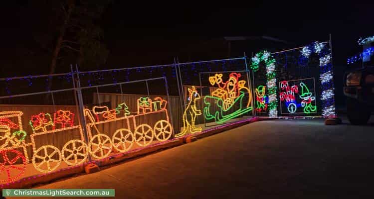 Christmas Light display at 15 Hamersley Street, Toodyay