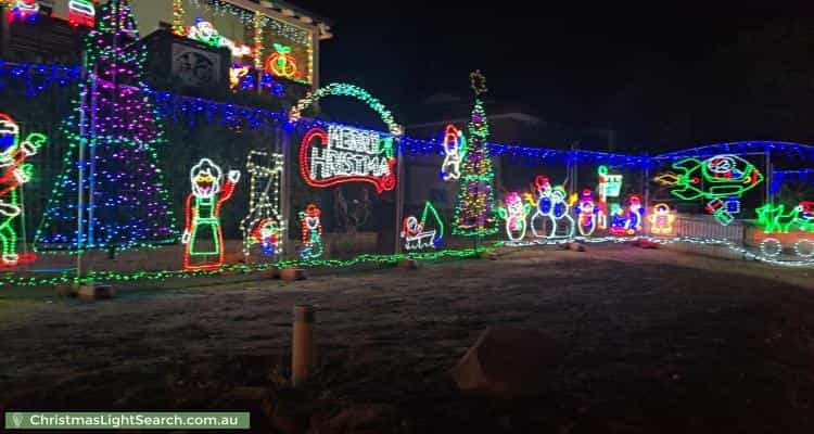 Christmas Light display at 15 Hamersley Street, Toodyay