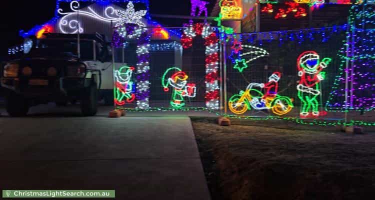 Christmas Light display at 15 Hamersley Street, Toodyay