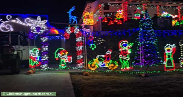 Christmas Light display at 15 Hamersley Street, Toodyay