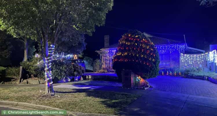 Christmas Light display at 6 Peron Court, Boronia