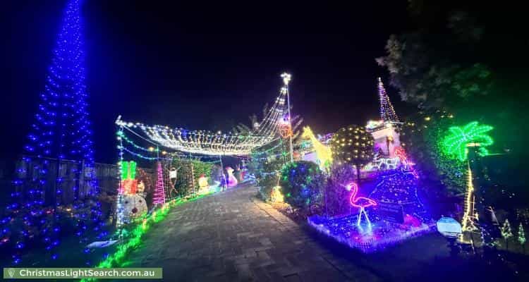 Christmas Light display at 15 Paluna Place, Forest Lake