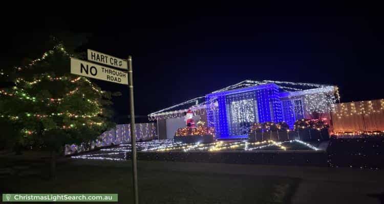 Christmas Light display at 109 Sanctuary Drive, Kialla