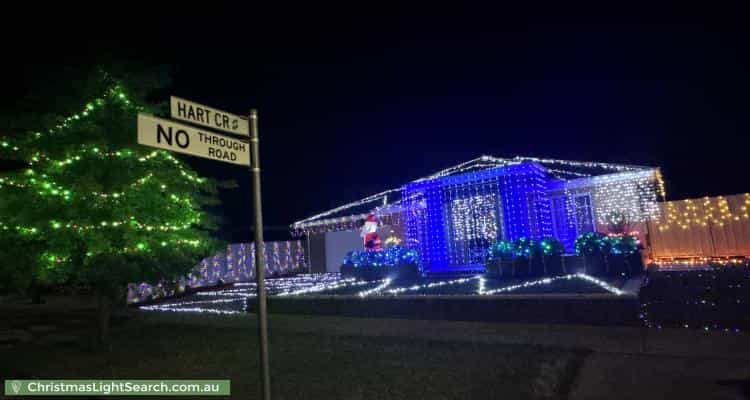 Christmas Light display at 109 Sanctuary Drive, Kialla