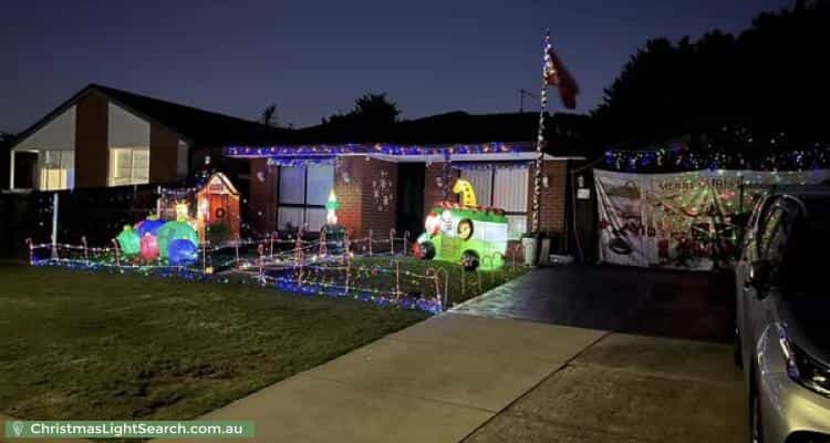 Christmas Light display at 9 Prasino Court, Carrum Downs