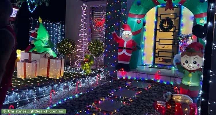 Christmas Light display at 62 Tanderum Drive, Coburg