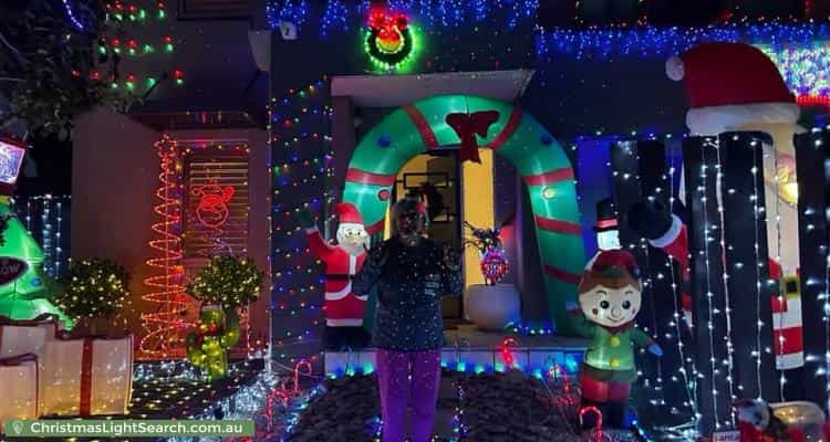 Christmas Light display at 62 Tanderum Drive, Coburg
