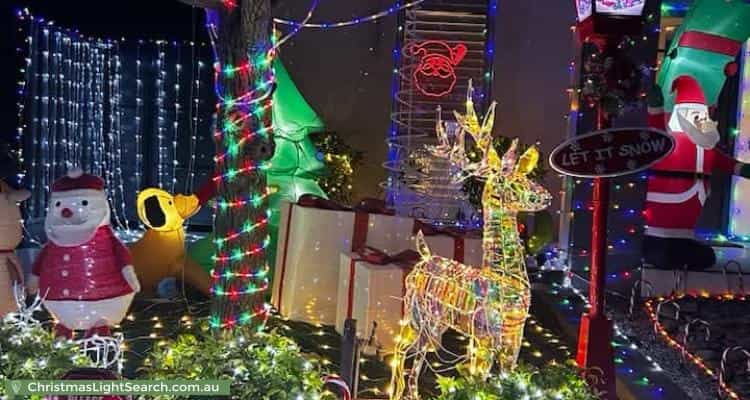 Christmas Light display at 62 Tanderum Drive, Coburg
