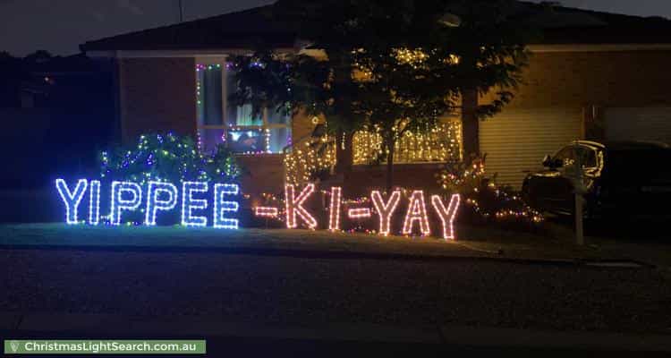 Christmas Light display at 18 Richardson Circuit, Conder