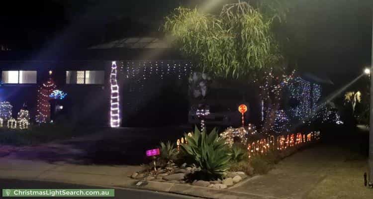 Christmas Light display at 8 Mara Place, West Lakes