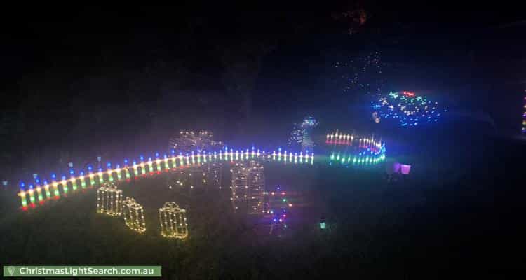 Christmas Light display at 8 Mara Place, West Lakes