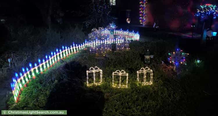 Christmas Light display at 8 Mara Place, West Lakes