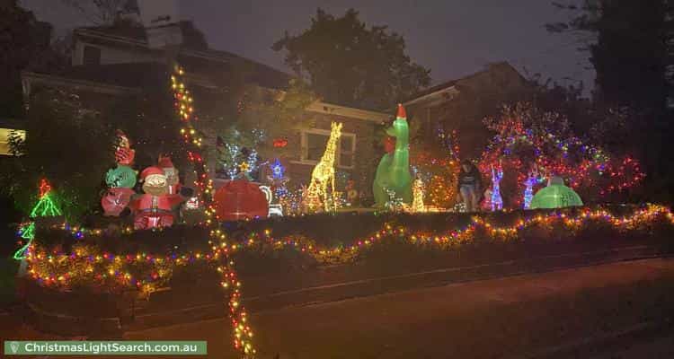 Christmas Light display at 45 Thoresby Grove, Ivanhoe