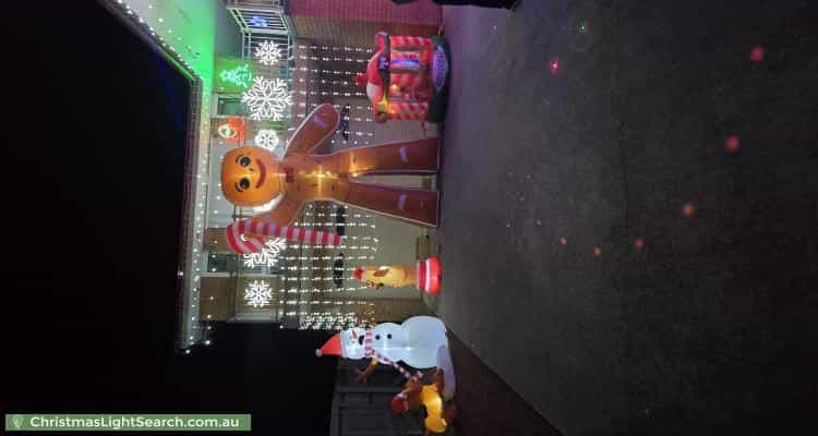 Christmas Light display at 2 Elischer Street, Dunlop