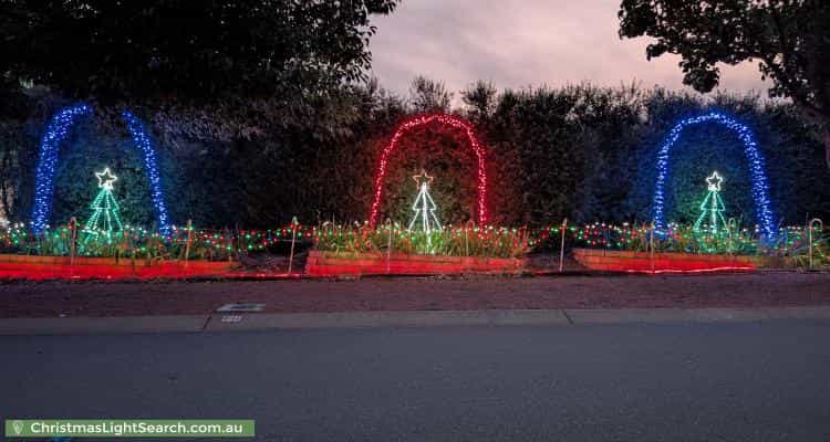 Christmas Light display at 2 Elischer Street, Dunlop
