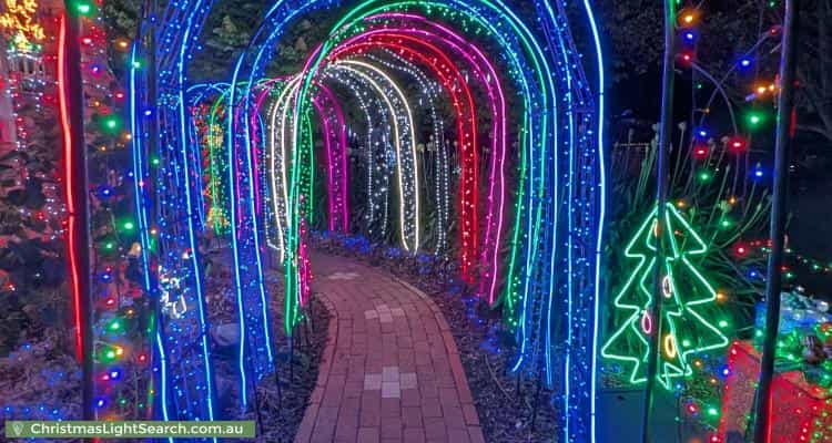 Christmas Light display at 2 Elischer Street, Dunlop