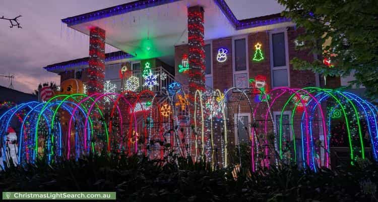 Christmas Light display at 2 Elischer Street, Dunlop