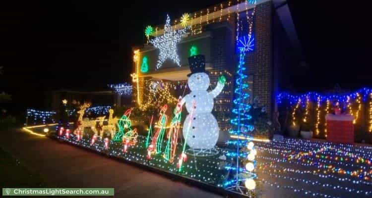 Christmas Light display at 32 Merrin Circuit, Clyde North