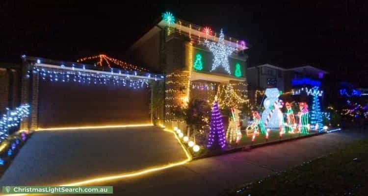 Christmas Light display at 32 Merrin Circuit, Clyde North
